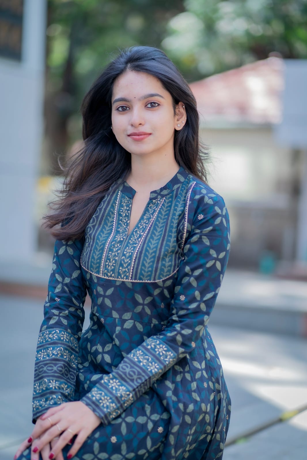 Blue Anarkali