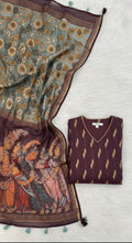 NALINI - Chanderi puchwai suit